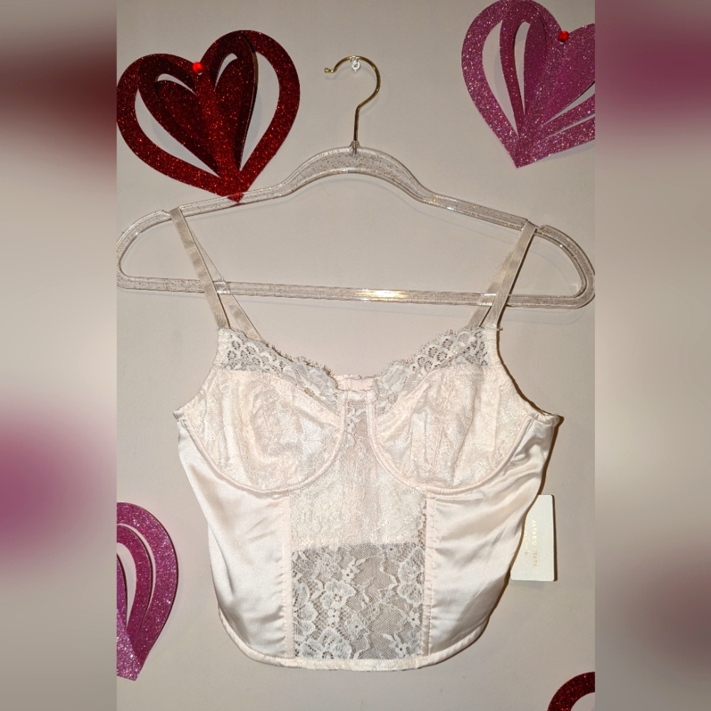 NWT Altar'd State Lace Corset Top Small Ivory